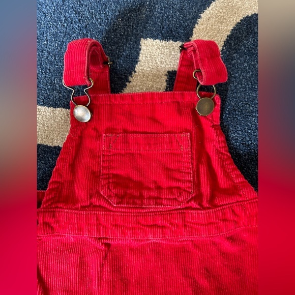 Hanna Andersson red corduroy jumper size 18/24 mo - Picture 3 of 5
